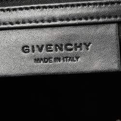 Pre Owned Givenchy Black Leather Medium Lucrezia Star Boston Bag