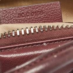 Pre Owned Givenchy Burgundy Leather Mini Antigona Satchel