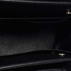 Pre Owned Givenchy Black Leather Nano Horizon Crossbody Bag