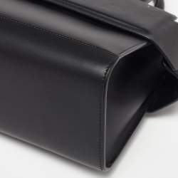 Pre Owned Givenchy Black Leather Nano Horizon Crossbody Bag