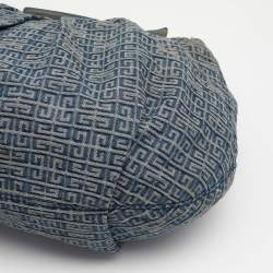 Pre Owned Givenchy Blue Monogram Canvas Hobo