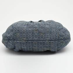 Pre Owned Givenchy Blue Monogram Canvas Hobo