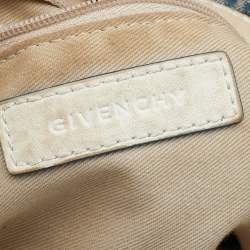 Pre Owned Givenchy Blue Monogram Canvas Hobo
