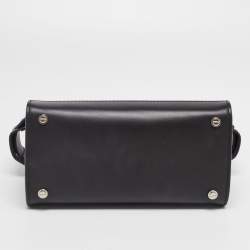 Pre Owned Givenchy Black Leather Mini Horizon Tote