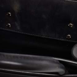 Pre Owned Givenchy Black Leather Mini Horizon Tote