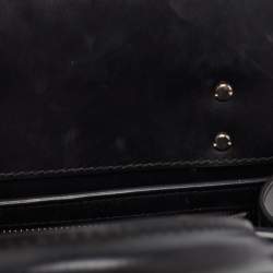 Pre Owned Givenchy Black Leather Mini Horizon Tote