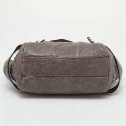 Pre Owned Givenchy Grey Leather Satchel