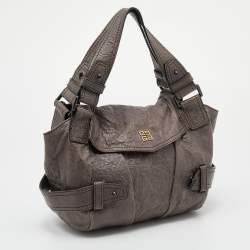 Pre Owned Givenchy Grey Leather Satchel