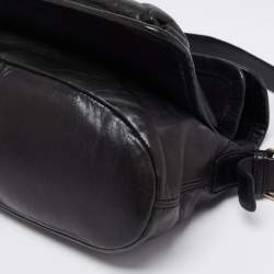 Pre Owned حقيبة كتف جيفنشي جلد أخضر كاكي