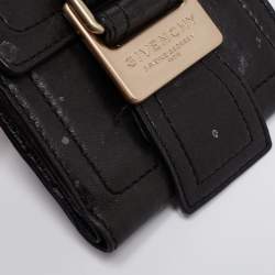 Pre Owned حقيبة كتف جيفنشي جلد أخضر كاكي