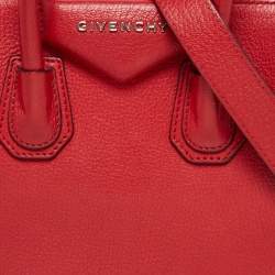 Pre Owned حقيبة ساتشل جيفنشي ميني أنتيغونا جلد أحمر 