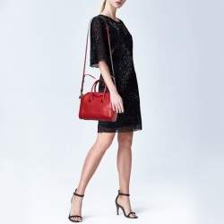 Pre Owned حقيبة ساتشل جيفنشي ميني أنتيغونا جلد أحمر 