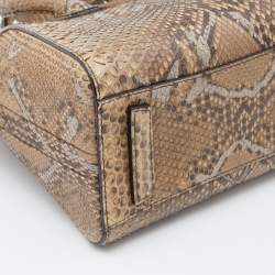 Pre Owned Givenchy Brown Python Mini Antigona Satchel