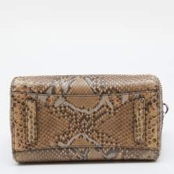 Pre Owned Givenchy Brown Python Mini Antigona Satchel