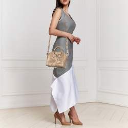 Pre Owned Givenchy Brown Python Mini Antigona Satchel