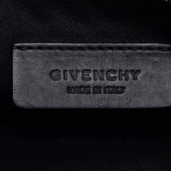 Pre Owned حقيبة صغيرة جيفني روتفايلر فيس كانفاس مقوى سوداء 