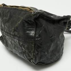 مملوكة مسبقًا Givenchy Black Crinkled Leather Small Pandora Shoulder Bag