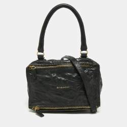 Givenchy Black Crinkled Mini Pandora Bag