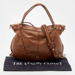 Pre Owned Givenchy Brown Leather Hobo