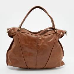 Pre Owned Givenchy Brown Leather Hobo