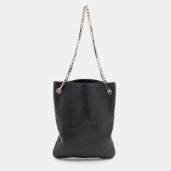 Pre Owned Givenchy Black Leather HDG Tote 