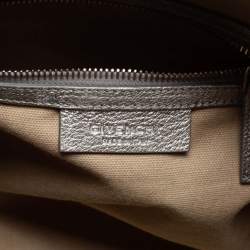 Pre Owned Givenchy Silver Leather Small Antigona Satchel