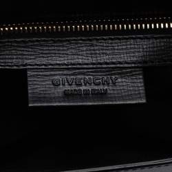 Pre Owned Givenchy Black Leather Mini Pandora Box Crossbody Bag
