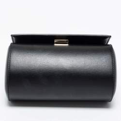 Pre Owned Givenchy Black Leather Mini Pandora Box Crossbody Bag