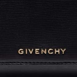 Pre Owned Givenchy Black Leather Mini Pandora Box Crossbody Bag