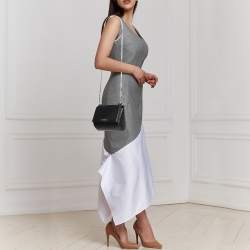 Pre Owned Givenchy Black Leather Mini Pandora Box Crossbody Bag