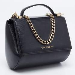 Pre Owned حقيبة كروس جيفنشي ميني باندورا بوكس جلد أسود