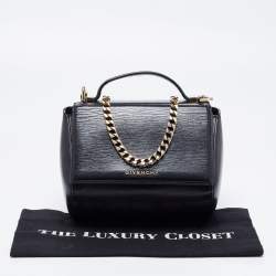 Pre Owned حقيبة كروس جيفنشي ميني باندورا بوكس جلد أسود