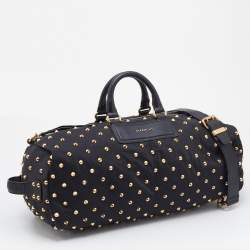 Givenchy Black Nylon And Leather Studded Duffle Bag