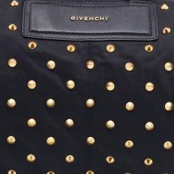 Givenchy Black Nylon And Leather Studded Duffle Bag