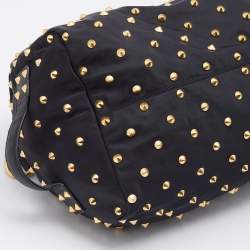 Givenchy Black Nylon And Leather Studded Duffle Bag