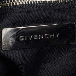 Pre Owned Givenchy Black Monogram Nylon and Leather Tote