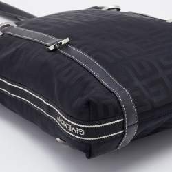 Pre Owned Givenchy Black Monogram Nylon and Leather Tote