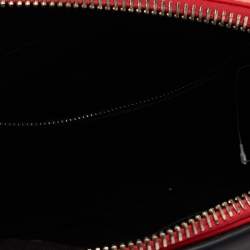 Pre Owned Givenchy Lipstick Red/Black Leather Small Antigona Satchel