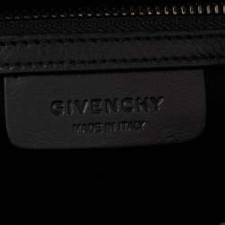 Pre Owned Givenchy Lipstick Red/Black Leather Small Antigona Satchel