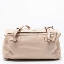 Pre Owned Givenchy Powder Pink Leather Mini Pandora Crossbody Bag