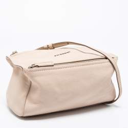 Pre Owned Givenchy Powder Pink Leather Mini Pandora Crossbody Bag