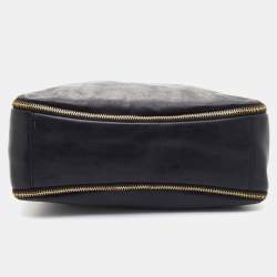 مملوكة مسبقًا حقيبة يد توتس جيفنشي جلد أسود مزين سحاب