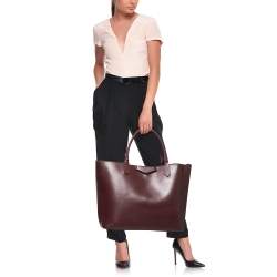 Pre Owned حقيبة يد توتس جيفنشي أنتيغونا ويبستيتش جلد عنابي