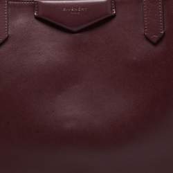 Pre Owned حقيبة يد توتس جيفنشي أنتيغونا ويبستيتش جلد عنابي