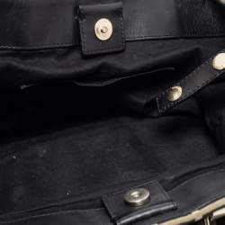 Givenchy Black/Grey Monogram Canvas and Leather Tote