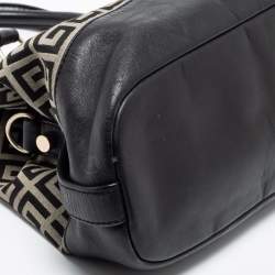 Givenchy Black/Grey Monogram Canvas and Leather Tote