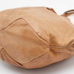 Pre Owned Givenchy Beige Leather Tinhan Hobo