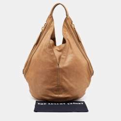 Pre Owned Givenchy Beige Leather Tinhan Hobo