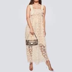 Pre Owned Givenchy Metallic/Multicolor Monogram Canvas and Leather Baguette Bag