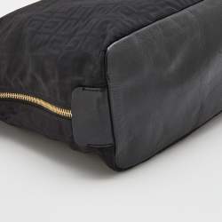 Pre Owned Givenchy Black Monogram Nylon Hobo
